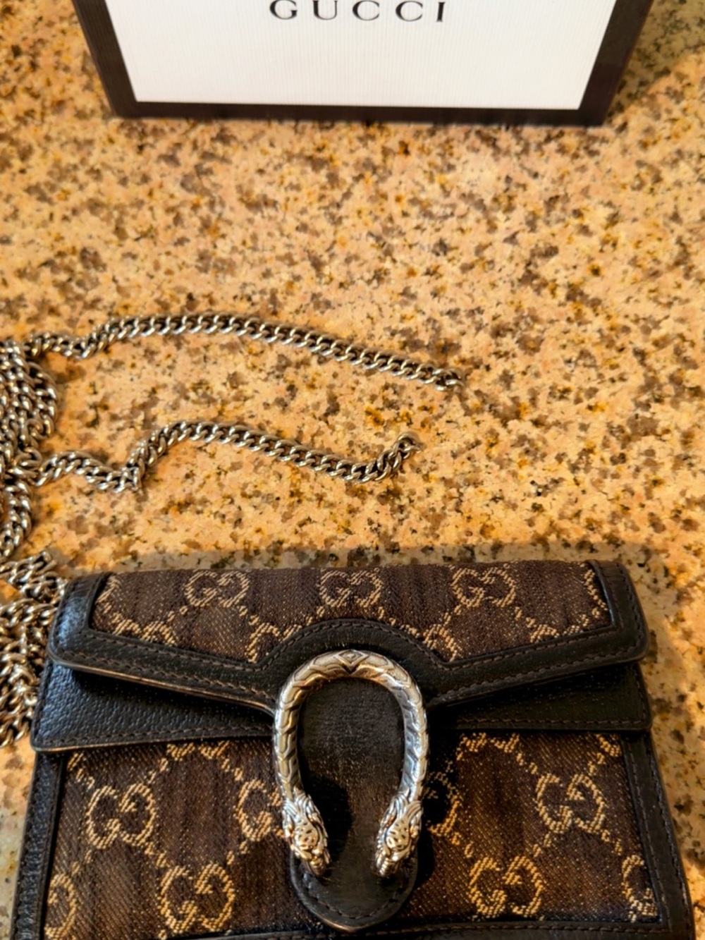 Gucci Black Leather Mini Wallet with Silver Stud Detail - Picture 7 of 7